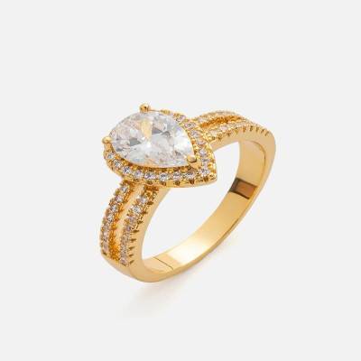 Unique gold women's ring