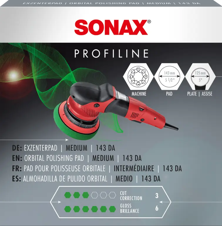 SONAX | بفر تلميع متوسط الخشونة 