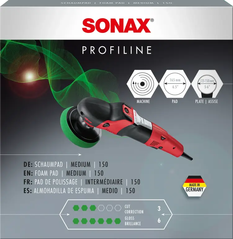 SONAX | بفر تلميع متوسط الخشونة