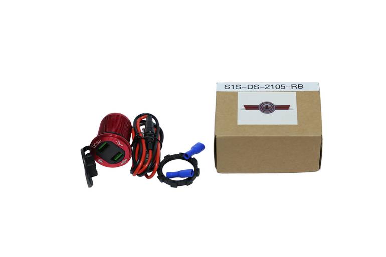 S1S | ALUMINUM DUAL CHARGE WITH VOLTAGE RED