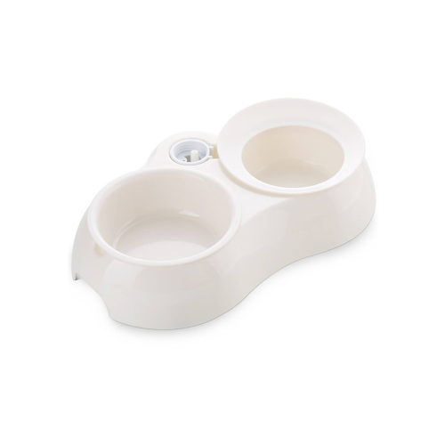 CATIDEA Double Bowls plastic Mixed Colors