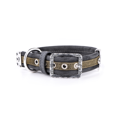 MF London Collar Leather Dark Green