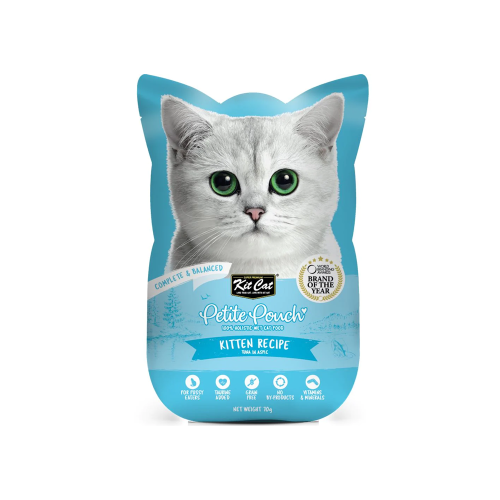 Kitcat Petite Pouch Complete Food-Kitten Tuna 70g