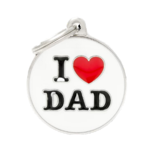 MF Tags I LOVE DAD (MEDIUM SIZE)