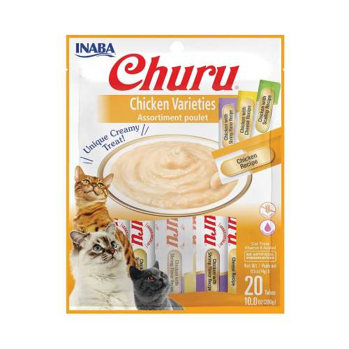 INABA Churu Chicken Varieties 14g x20 Tubes for Cats