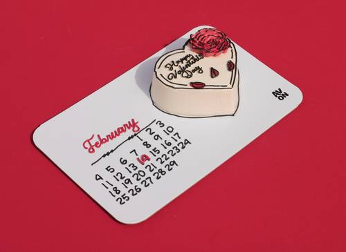 Heart of love cake