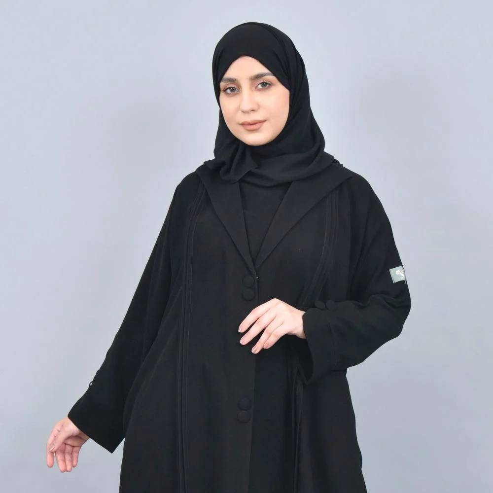 عبايه ساده لون اسود