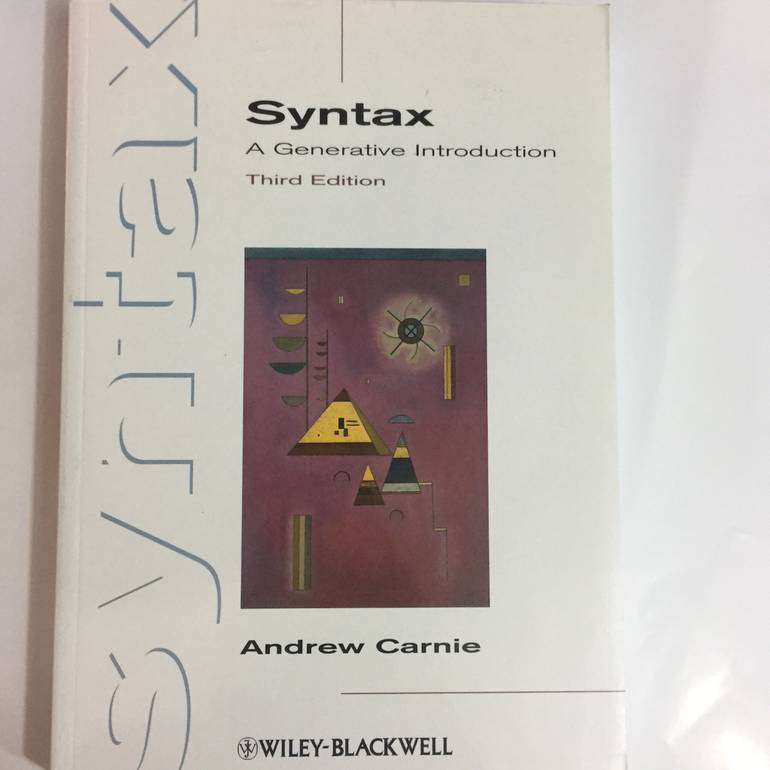 syntax a generative introduction 3thd edition
