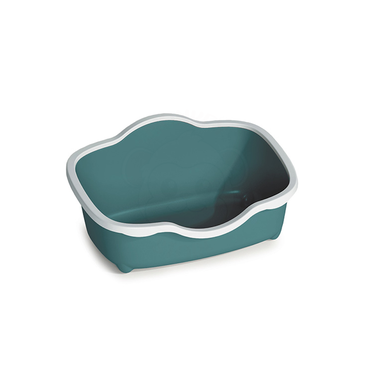حوض رمل مفتوح لون أخضر للقطط من شركة StefanPlast