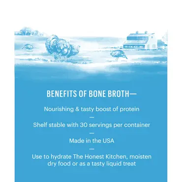 بوستر معزز للنكهة بمرق الديك الرومي و الكركم لترطيب الطعام من شركة The Honest Kitchen