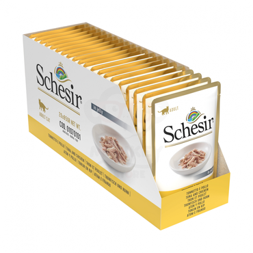 اظرف سمك التونا مع الدجاج بالجيلي من شركة Schesir