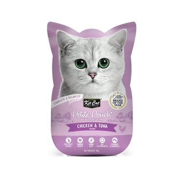 أظرف بتيت باوتش بالدجاج و سمك التونا 70 غ من شركة KitCat