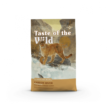 طعام جاف للقطط بالسالمون المدخن من شركة Taste Of The Wild