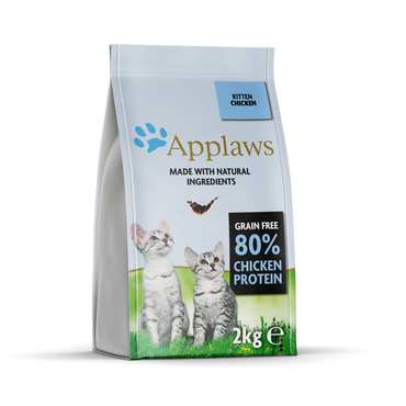 طعام جاف للقطط الصغيرة بنكهة الدجاج من شركة Applaws