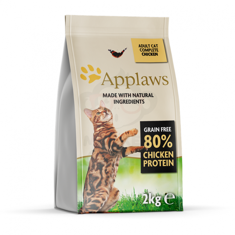 طعام جاف للقطط البالغة بنكهة الدجاج من شركة Applaws