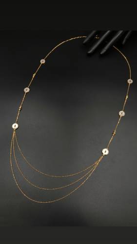 18K GOLD LONG NECKLACE