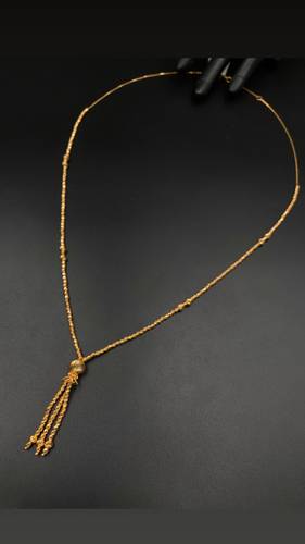 GOLD LONG NECKLACE K21