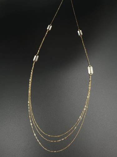 18K GOLD LONG NECKLACE 