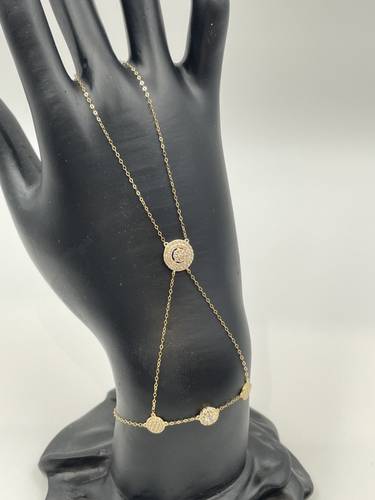 18K GOLD RING HANDCHAIN / RING BRACELET 