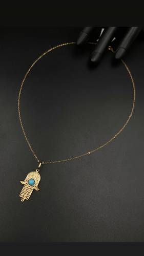 عقد ذهب أصفر عيار 18