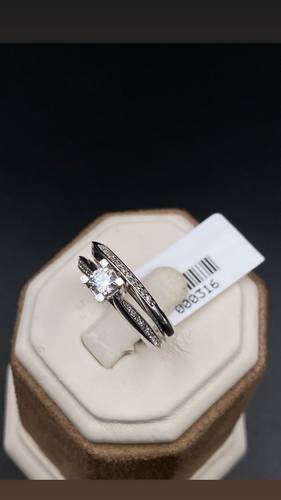 WHITE GOLD RING K18