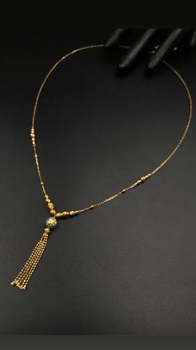 GOLD LONG NECKLACE K21