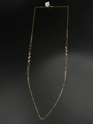 18K GOLD LONG NECKLACE 