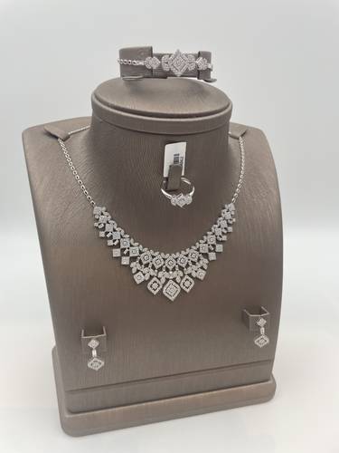 18K WHITE GOLD FULL SET