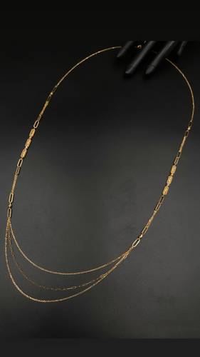 GOLD LONG NECKLACE K18