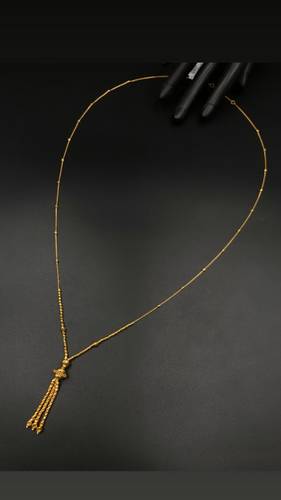 GOLD LONG NECKLACE K21