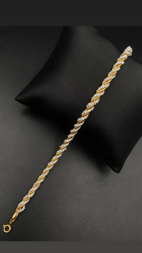 GOLD BRACELET K21 WITH CULTURED PEARL