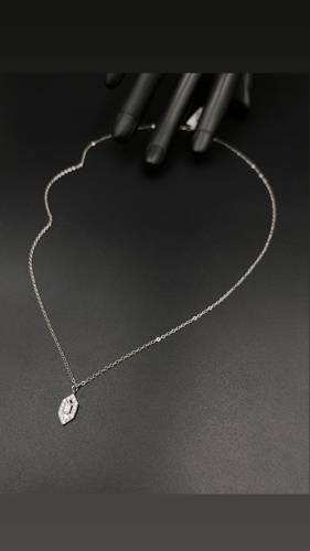WHITE GOLD NECKLACE K18