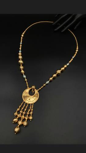 GOLD LONG NECKLACE K21
