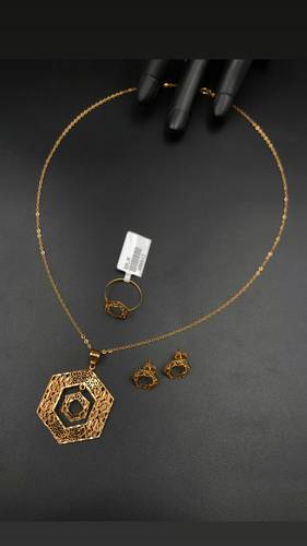 YELLOW GOLD HALF SET K21