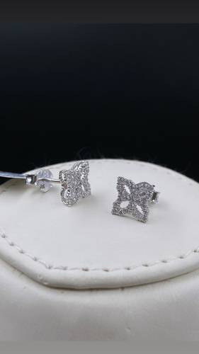 WHITE GOLD EARINGS K18