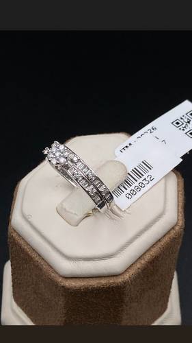 NATURAL DIAMOND TWINS RING WITH GOLD K18