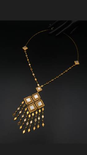 GOLD LONG NECKLACE K21