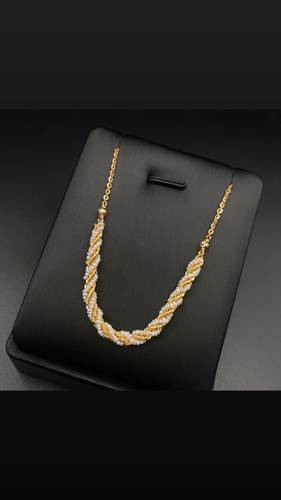 GOLD NECKLACE K21 WITH CULTURED PEARL