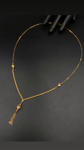 GOLD LONG NECKLACE K21