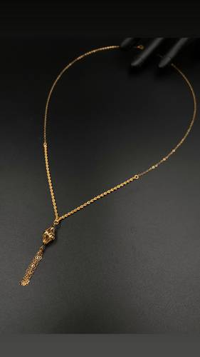 GOLD LONG NECKLACE K21