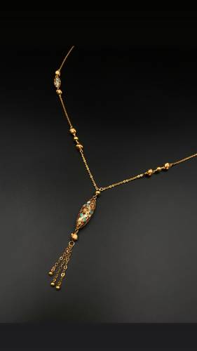 GOLD LONG NECKLACE K21