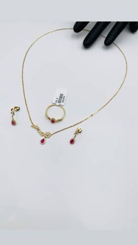 YELLOW GOLD HALF SET K18