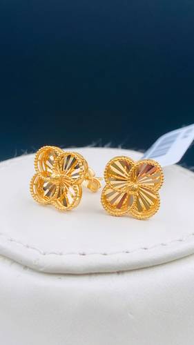 YELLOW GOLD EARINGS 21K