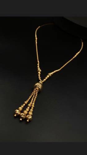 GOLD LONG NECKLACE K21