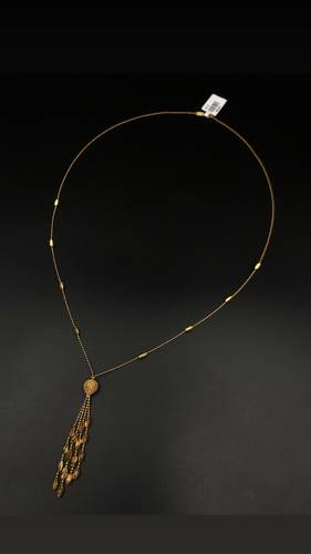 GOLD LONG NECKLACE K21