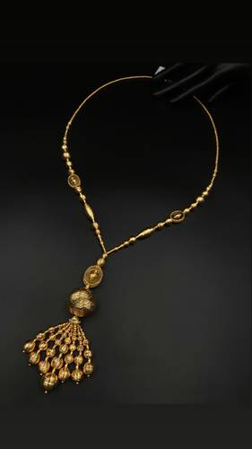 GOLD LONG NECKLACE K21