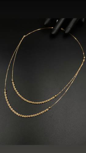 عقد ذهب أصفر عيار 18