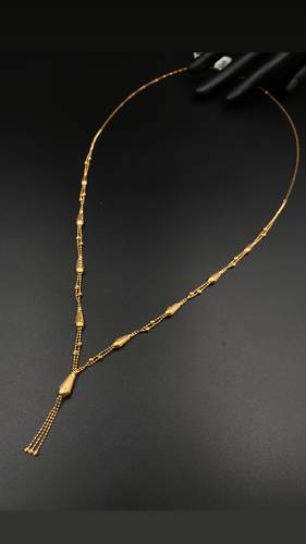 GOLD LONG NECKLACE K21