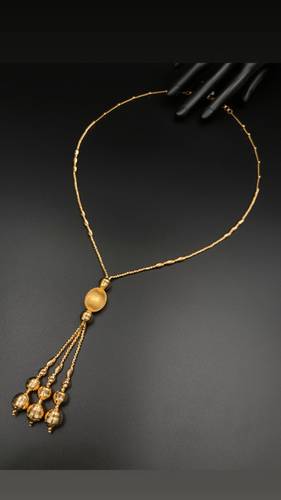 GOLD LONG NECKLACE K21