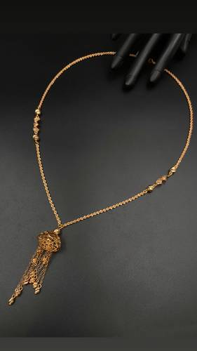 GOLD LONG NECKLACE K21